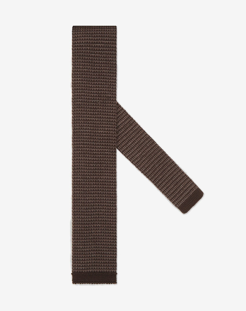 Brown and Black knit tie 1
