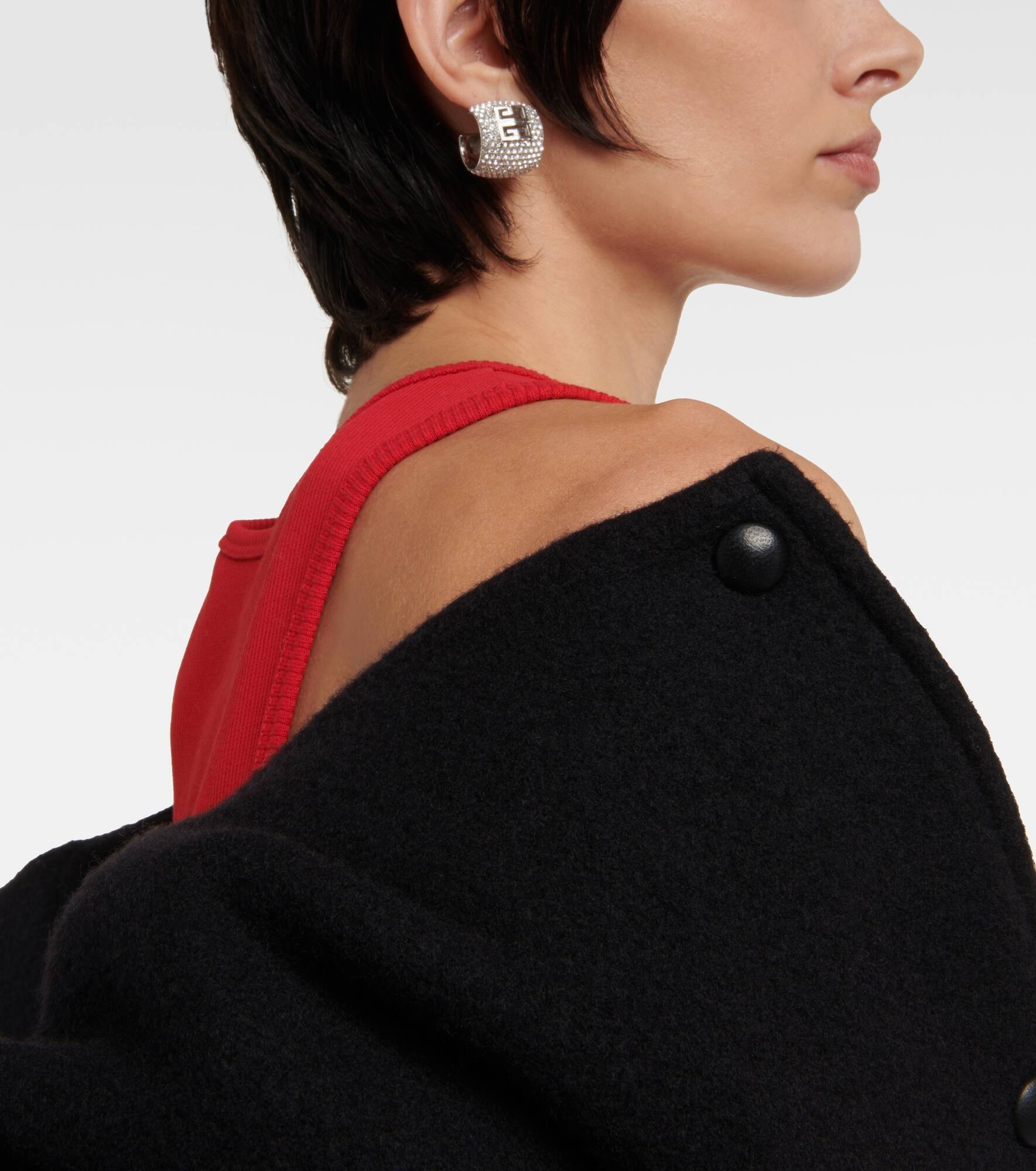 4G crystal-embellished earrings - 6