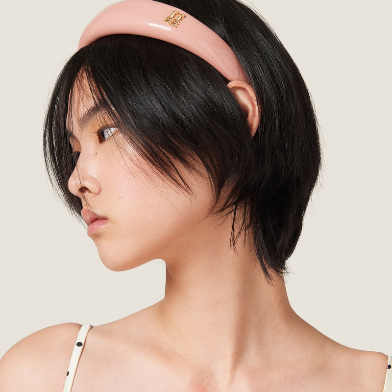 Patent leather headband 4