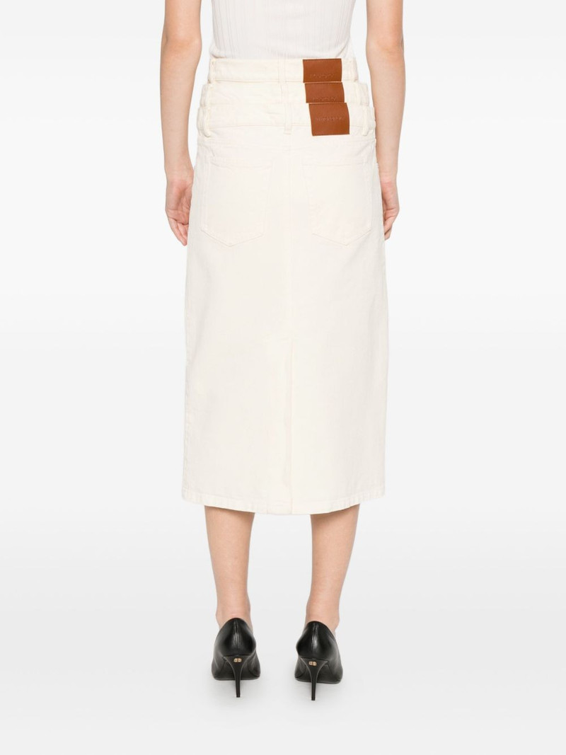 triple layer denim midi skirt 4