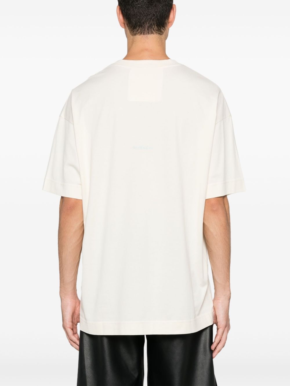 4G-embroidered cotton T-shirt - 4