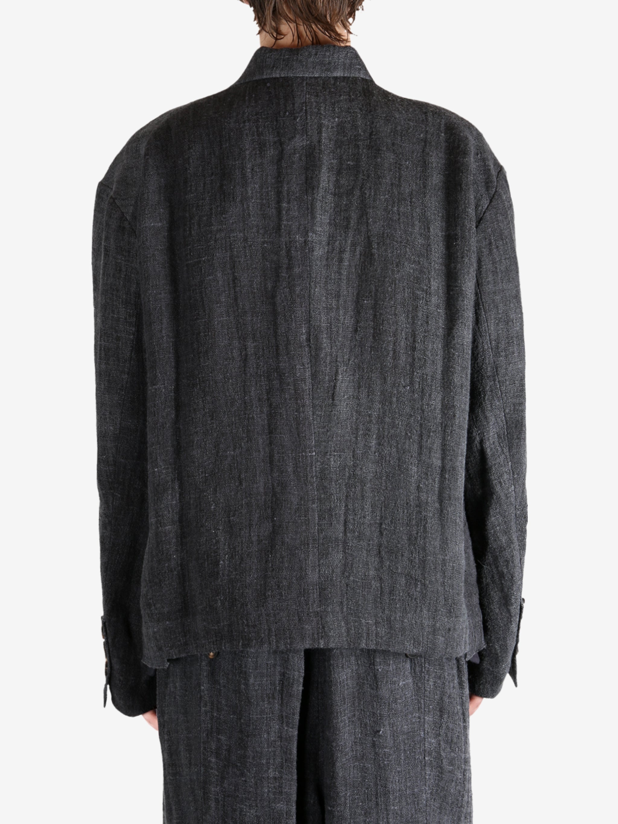 ZIGGY CHEN - Men Cropped 3 Button Blazer - 3