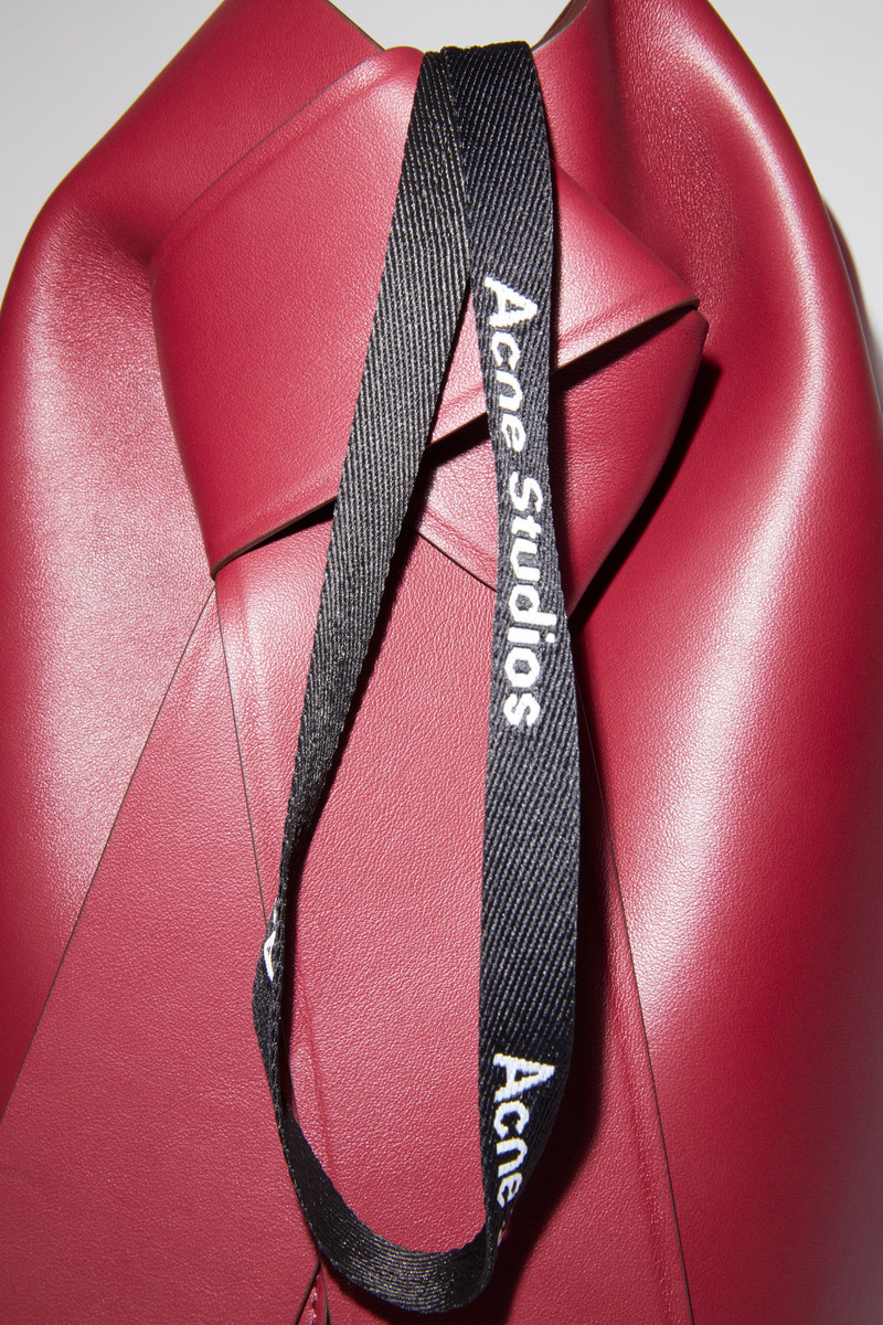 Large Leather Bag - Burgundy 6