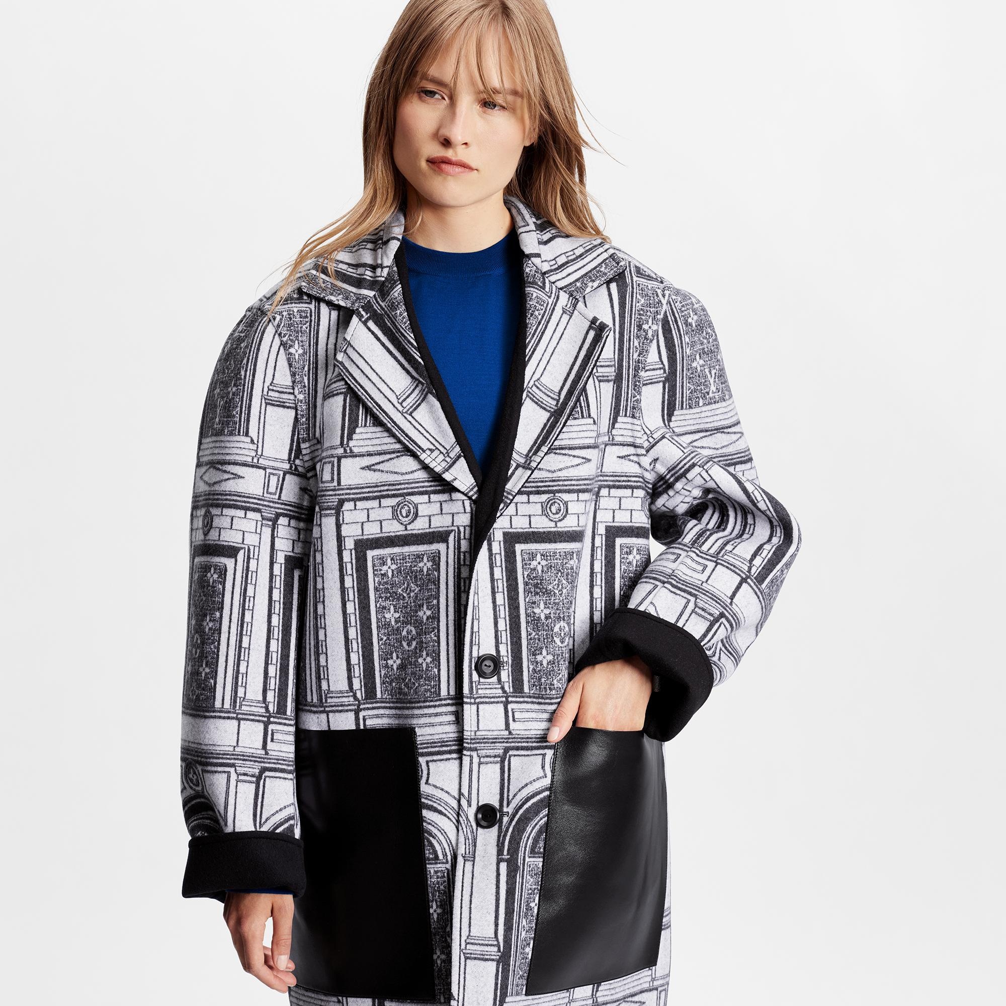 Monogram Architecture Jacquard Reversible Coat - 3
