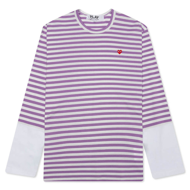 striped heart-logo t-shirt 1