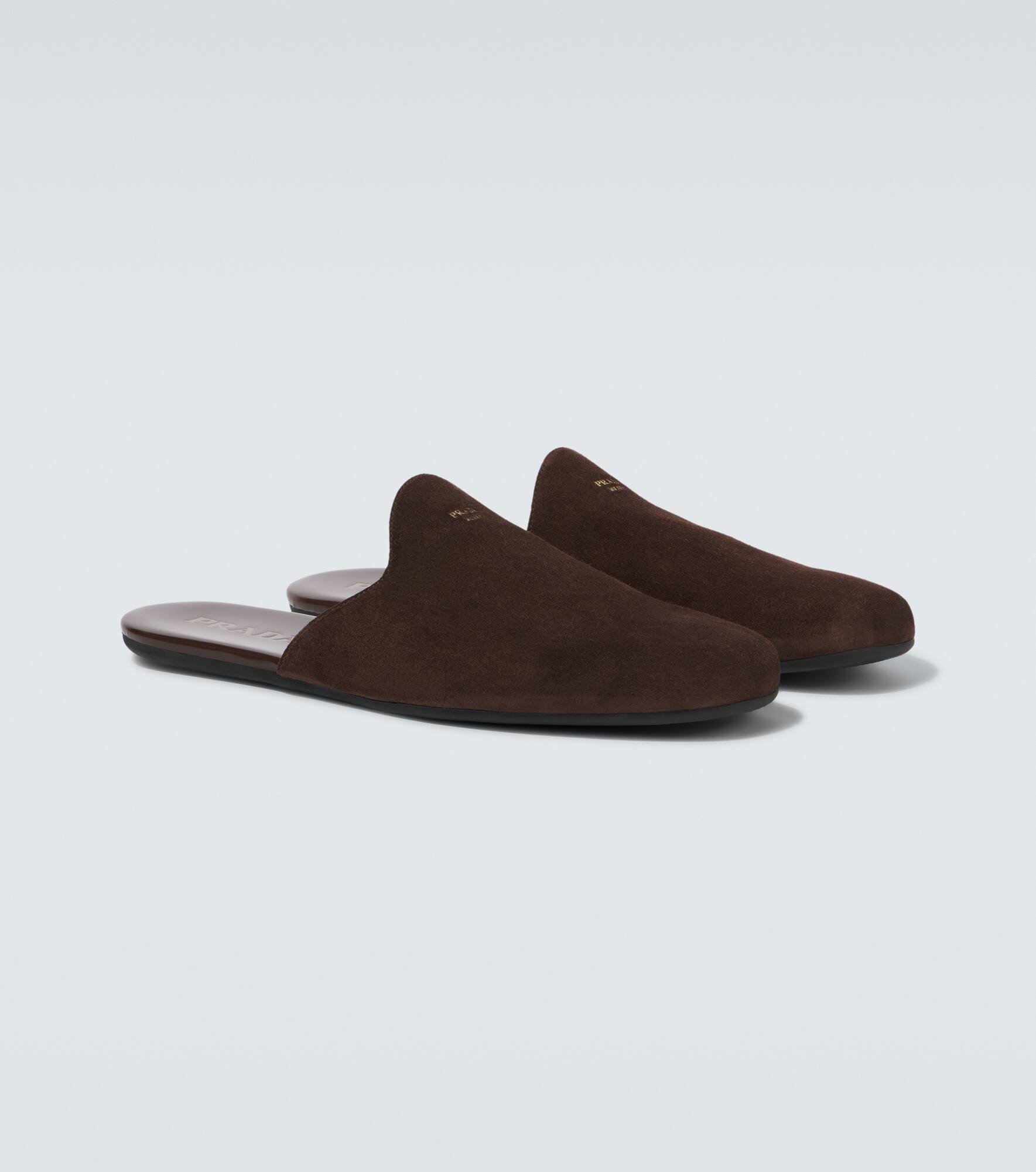 Suede mules - 4