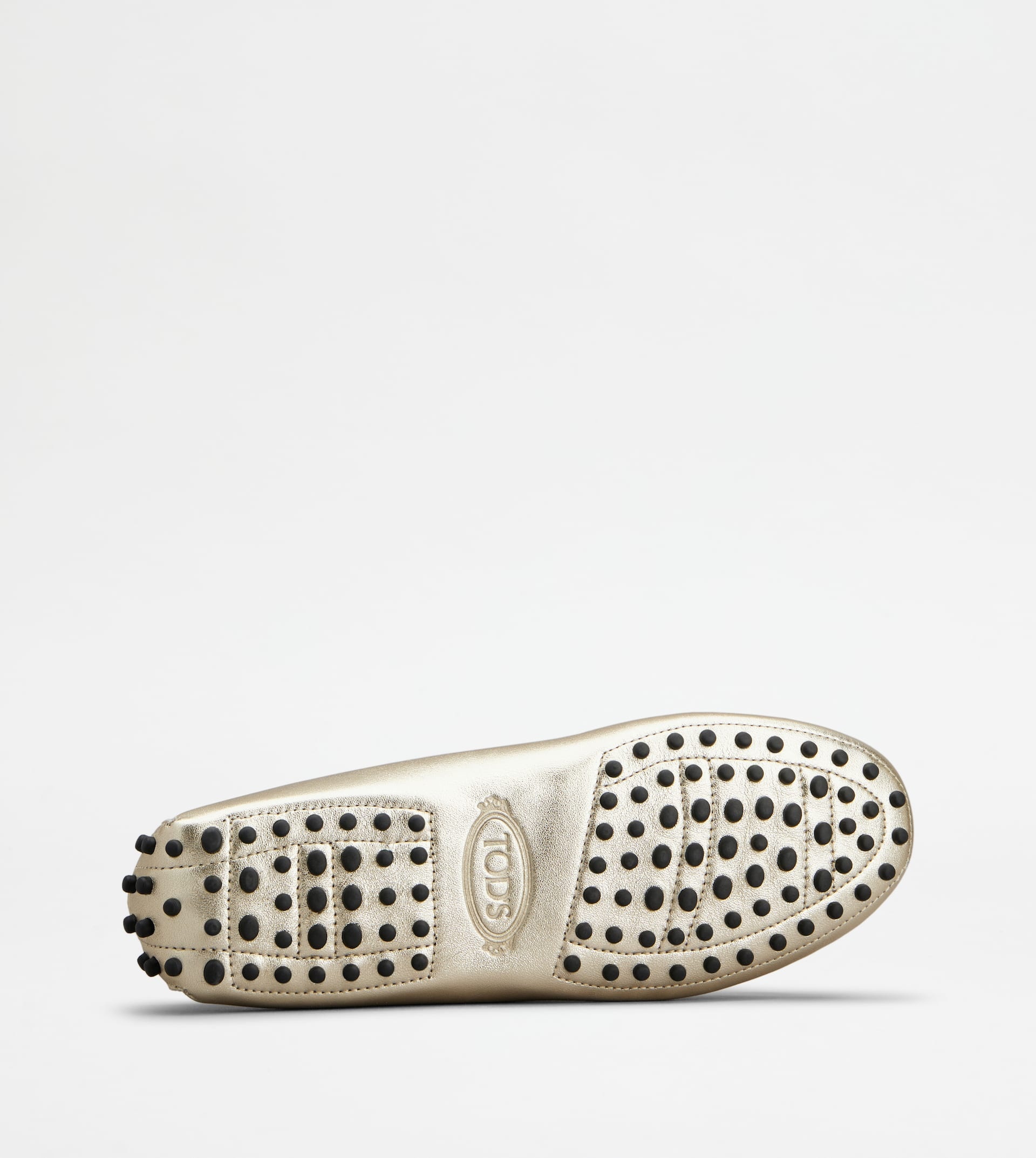 GOMMINO DRIVING SHOES IN LEATHER - GOLD - 4