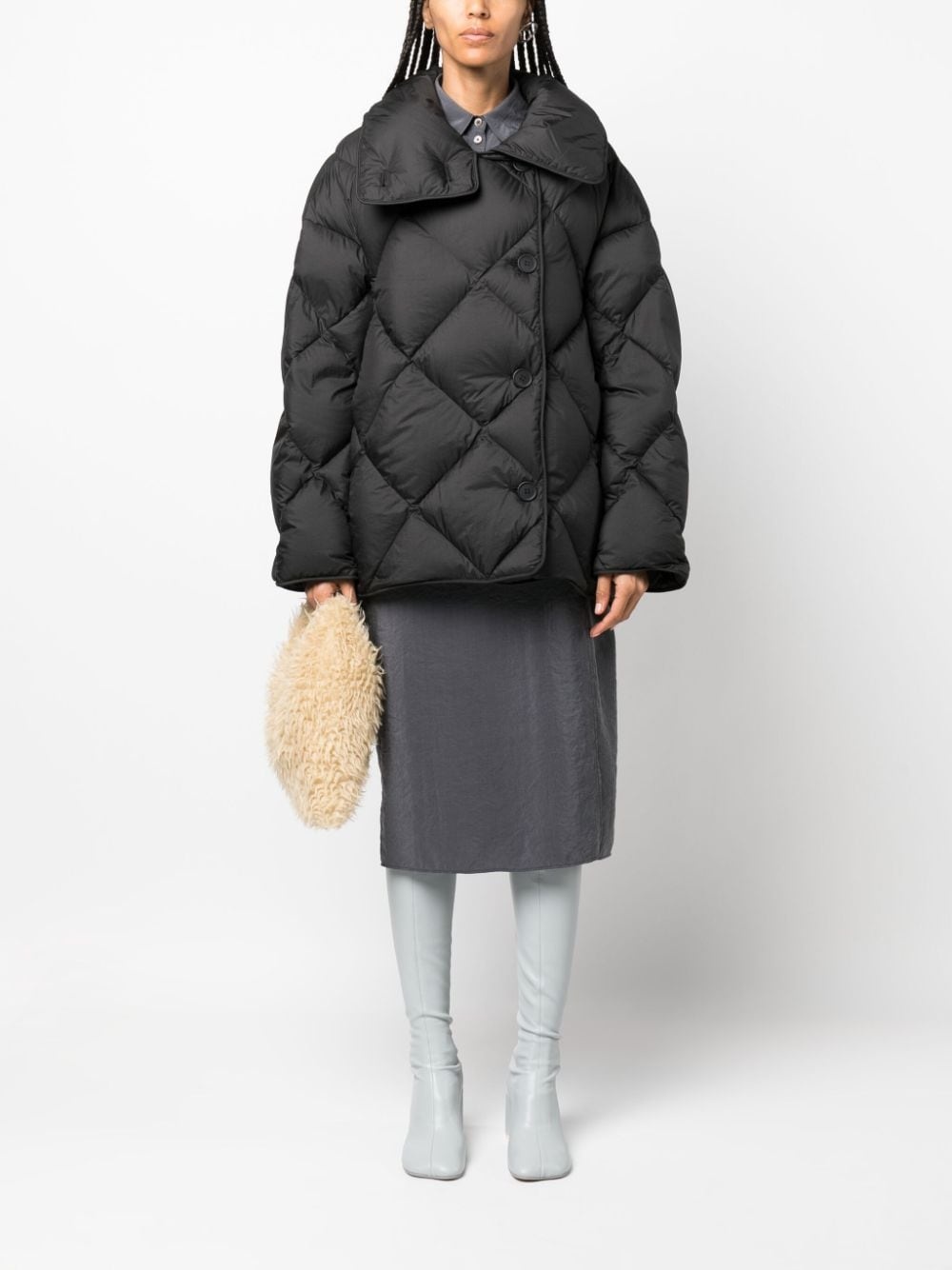 Cozy Queen stand-up collar puffer jacket - 2