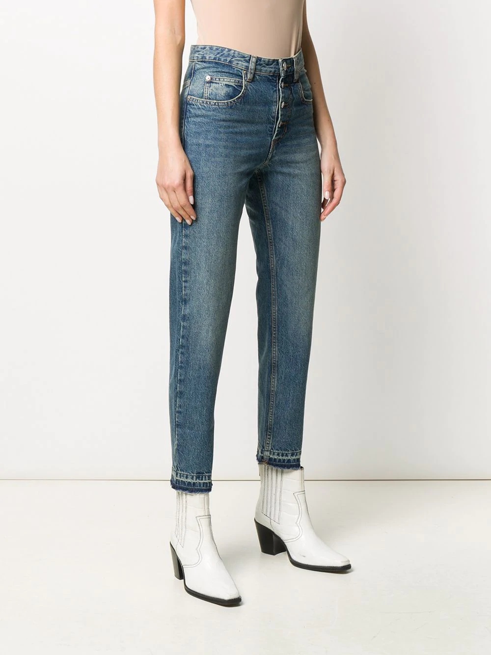 high rise straight jeans - 3