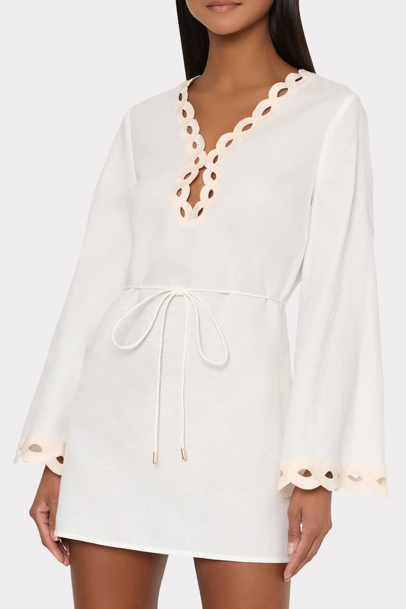 Linen Chain Embroidery Cover-Up 4