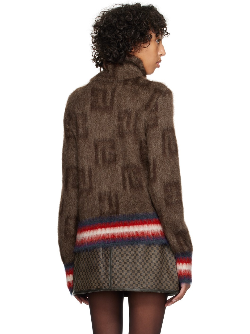 Brown Monogram Sweater - 3
