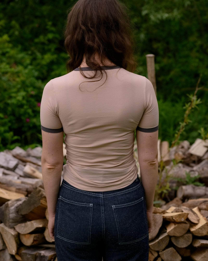 BASERANGE Drive Tee Shirt - Organic Cotton Rib outlook