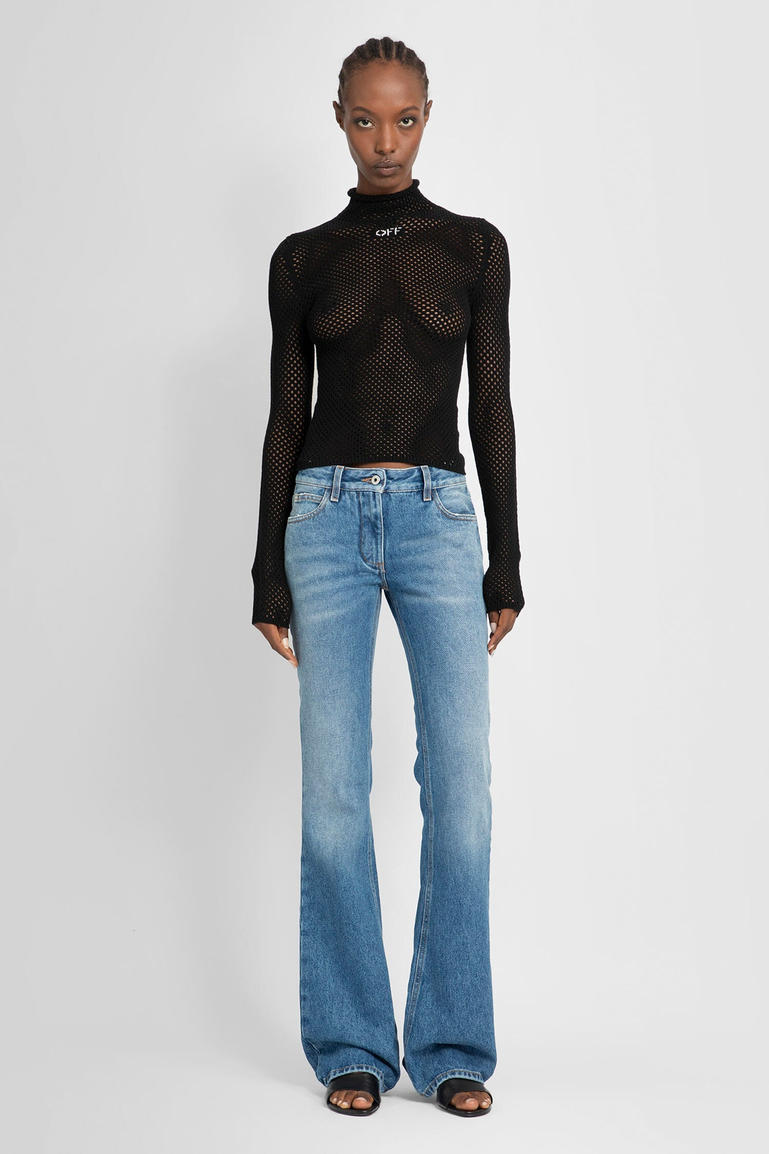 OFF-WHITE WOMAN BLACK KNITWEAR - 4