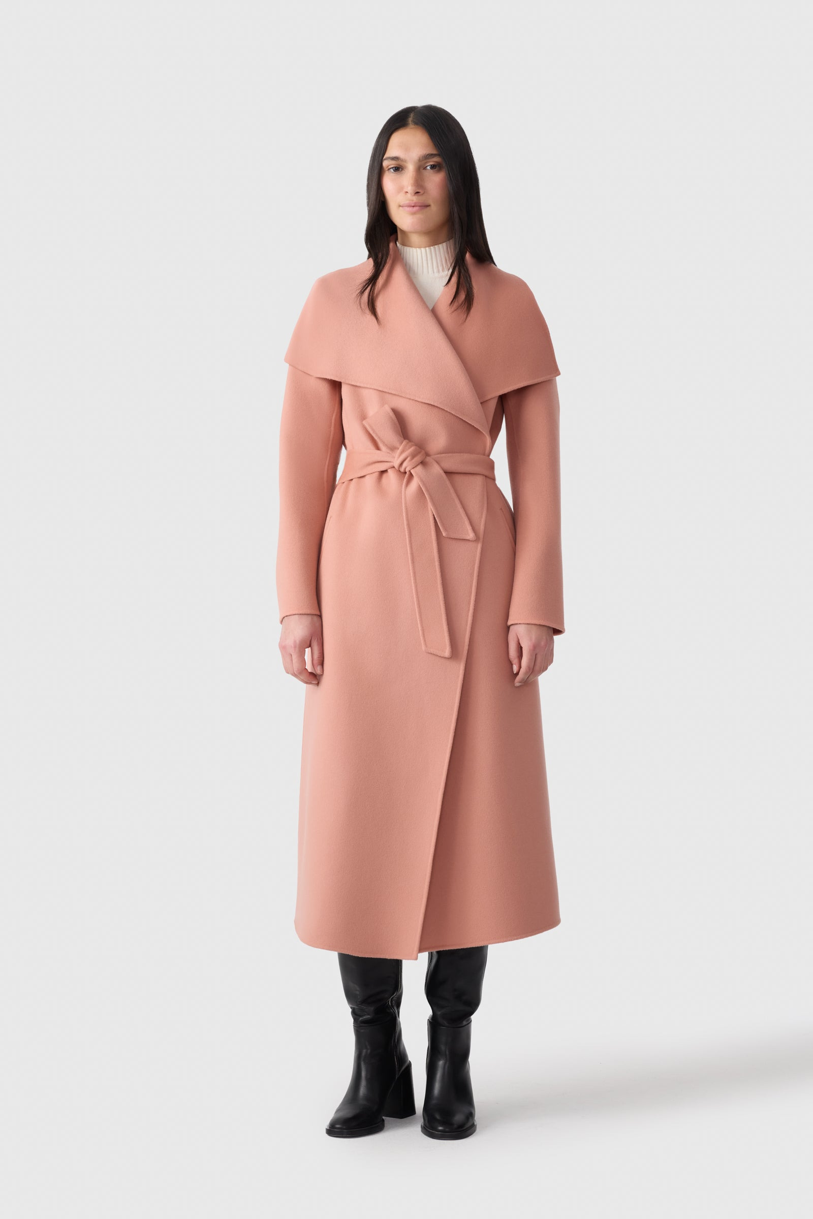MAI-CN Double-face wool wrap coat - 2