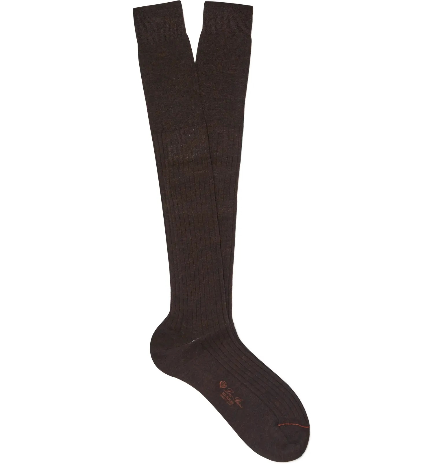 Ribbed Cashmere and Silk-Blend Over-The-Calf Socks - 1