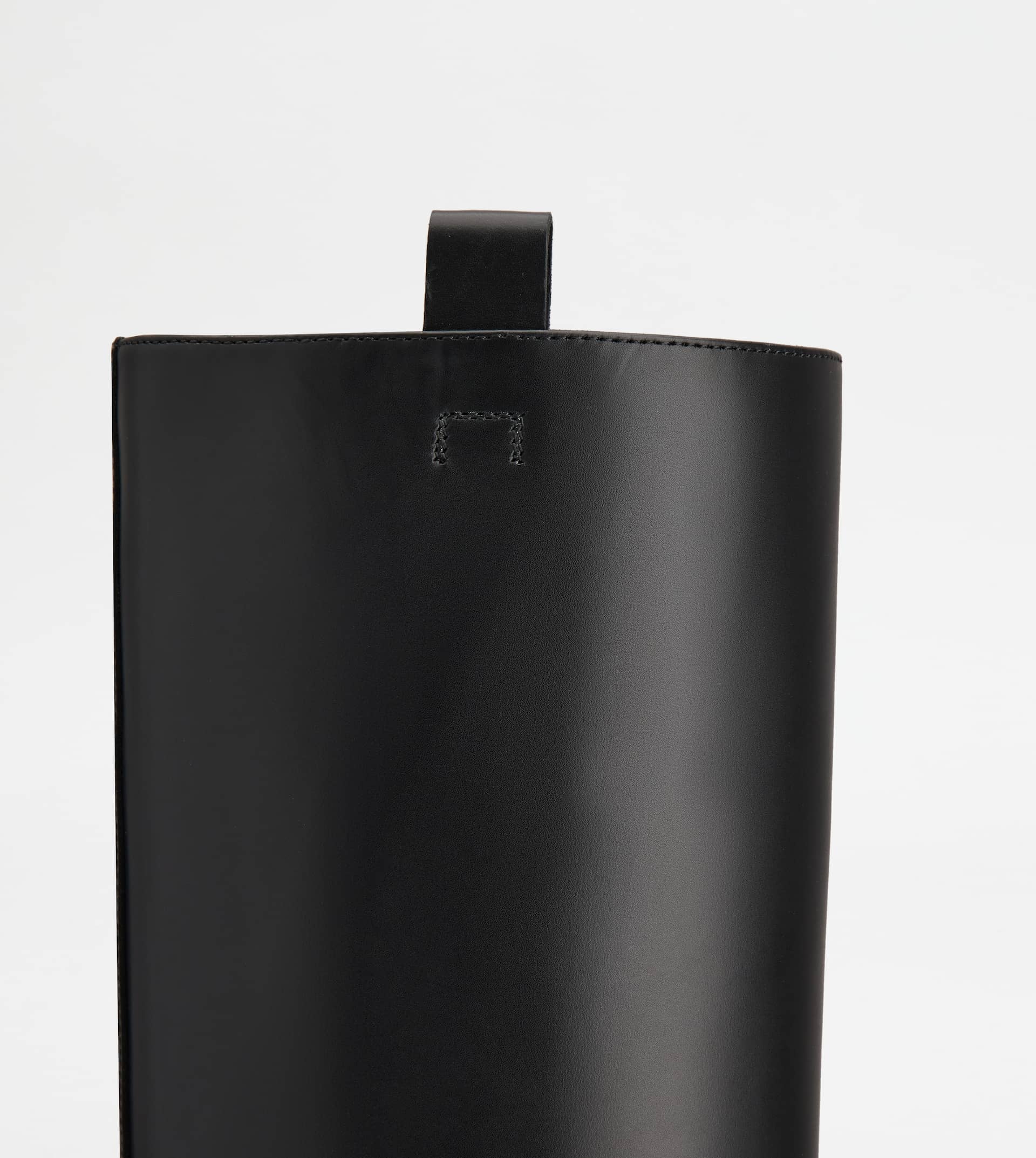 BOOTS IN LEATHER - BLACK - 5