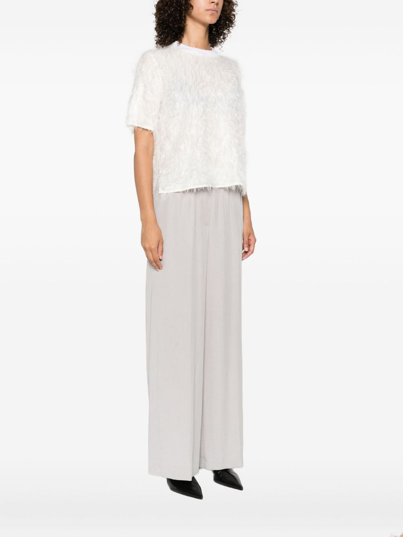 fringed crew-neck T-shirt 3