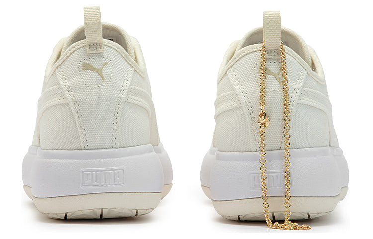 (WMNS) PUMA Suede Mayu Canvas 'Pristine' 383165-01 - 5