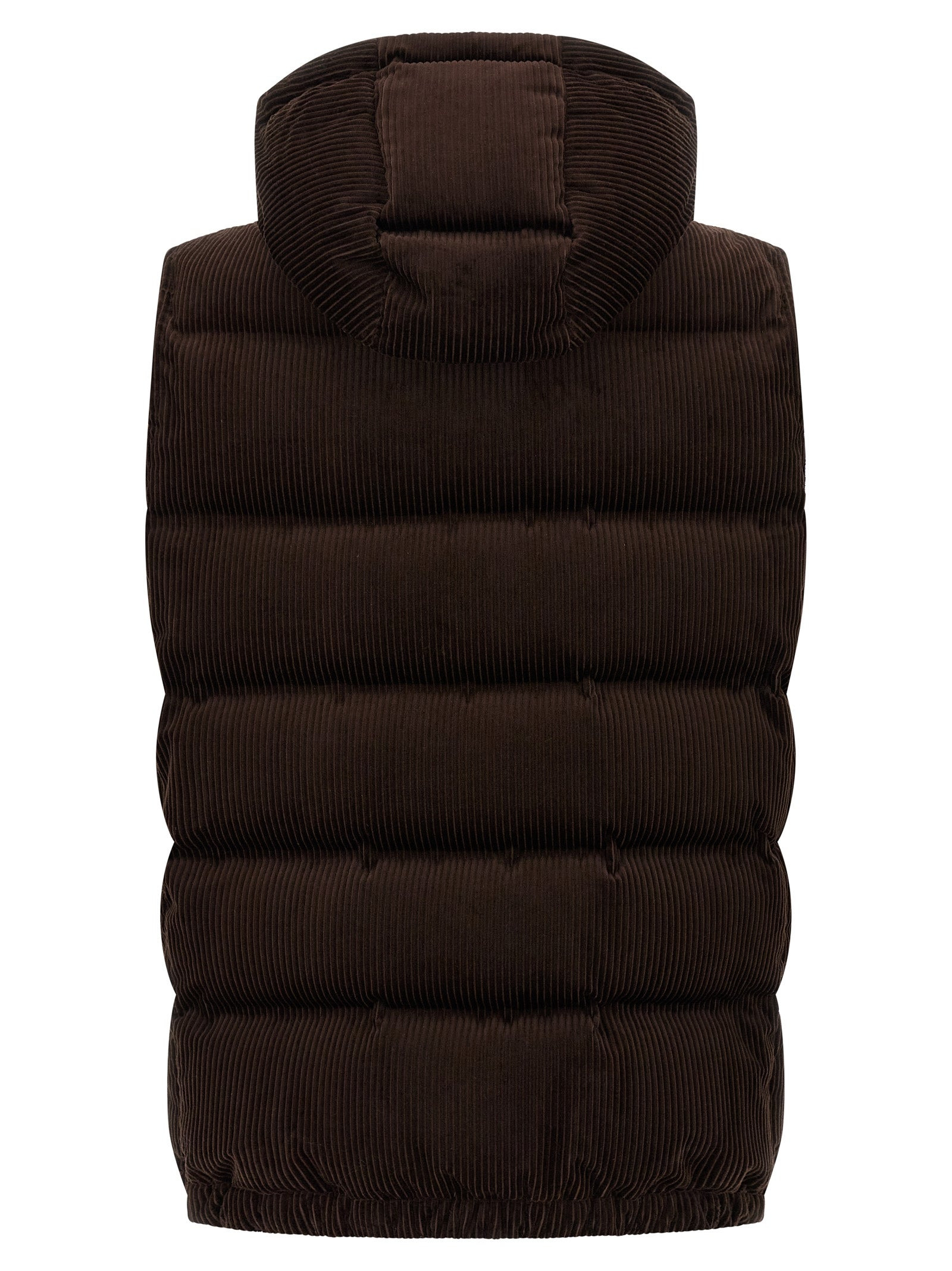 Velvet Waistcoat Gilet Brown - 3