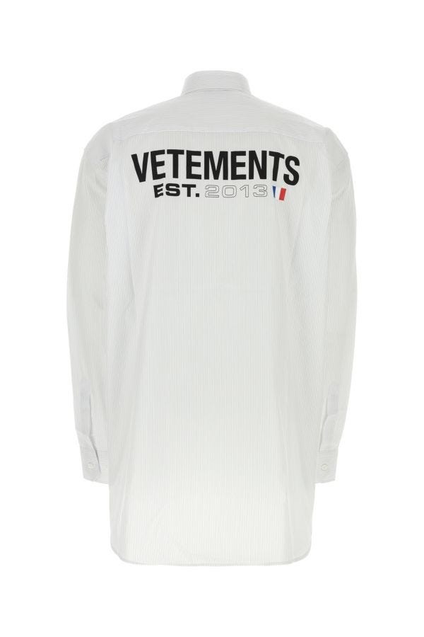 Vetements Unisex Printed Poplin Oversize Shirt - 2