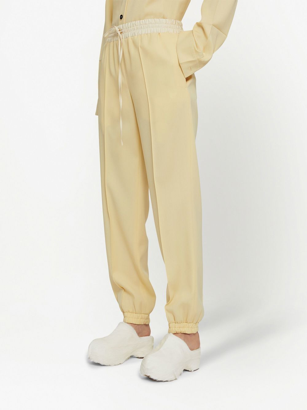 drawstring-fastening waist trousers - 3
