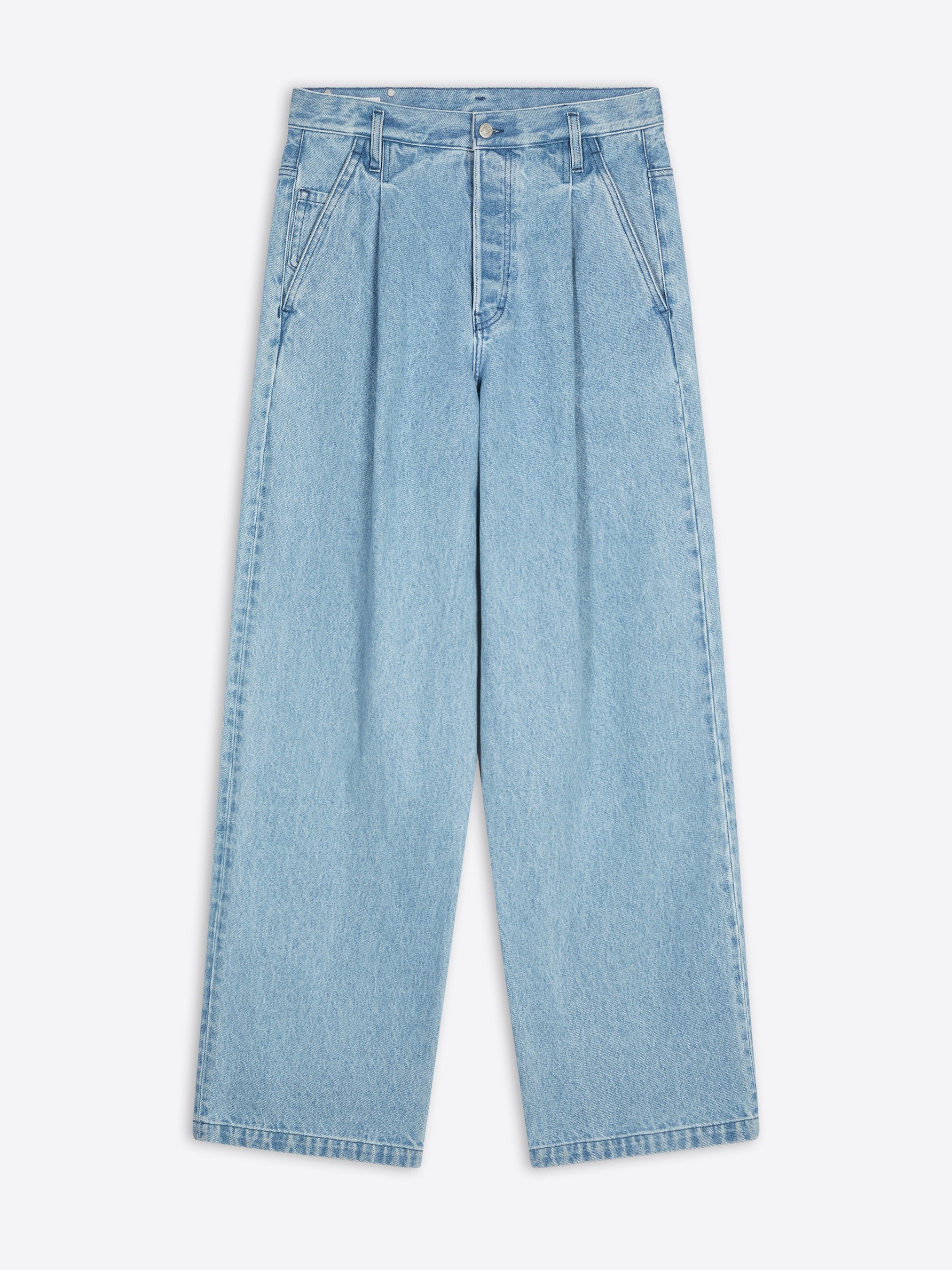 PLEATED JEANS - 1