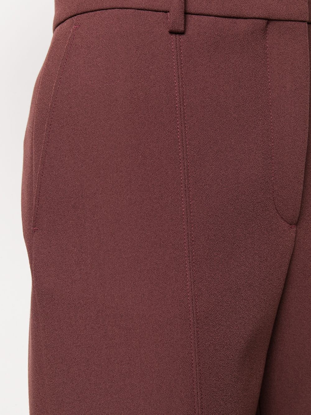 high-waisted tailored trousers - 5