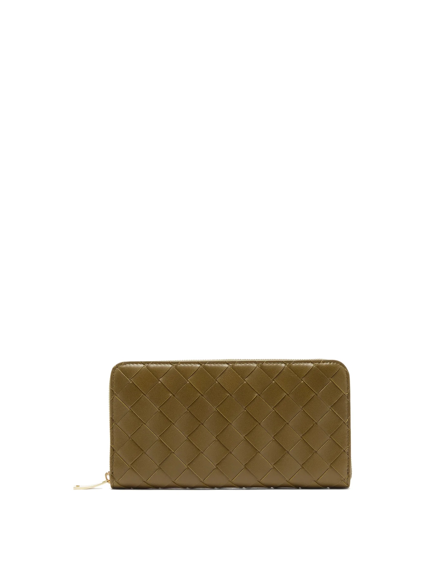 Intrecciato-leather wallet - 1