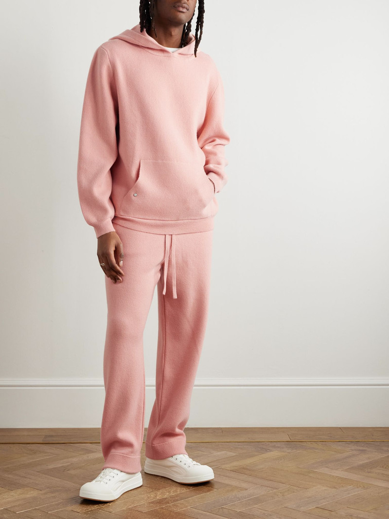 God’s True Cashmere Wanderer Tapered Embellished Cashmere Trousers Pink outlook