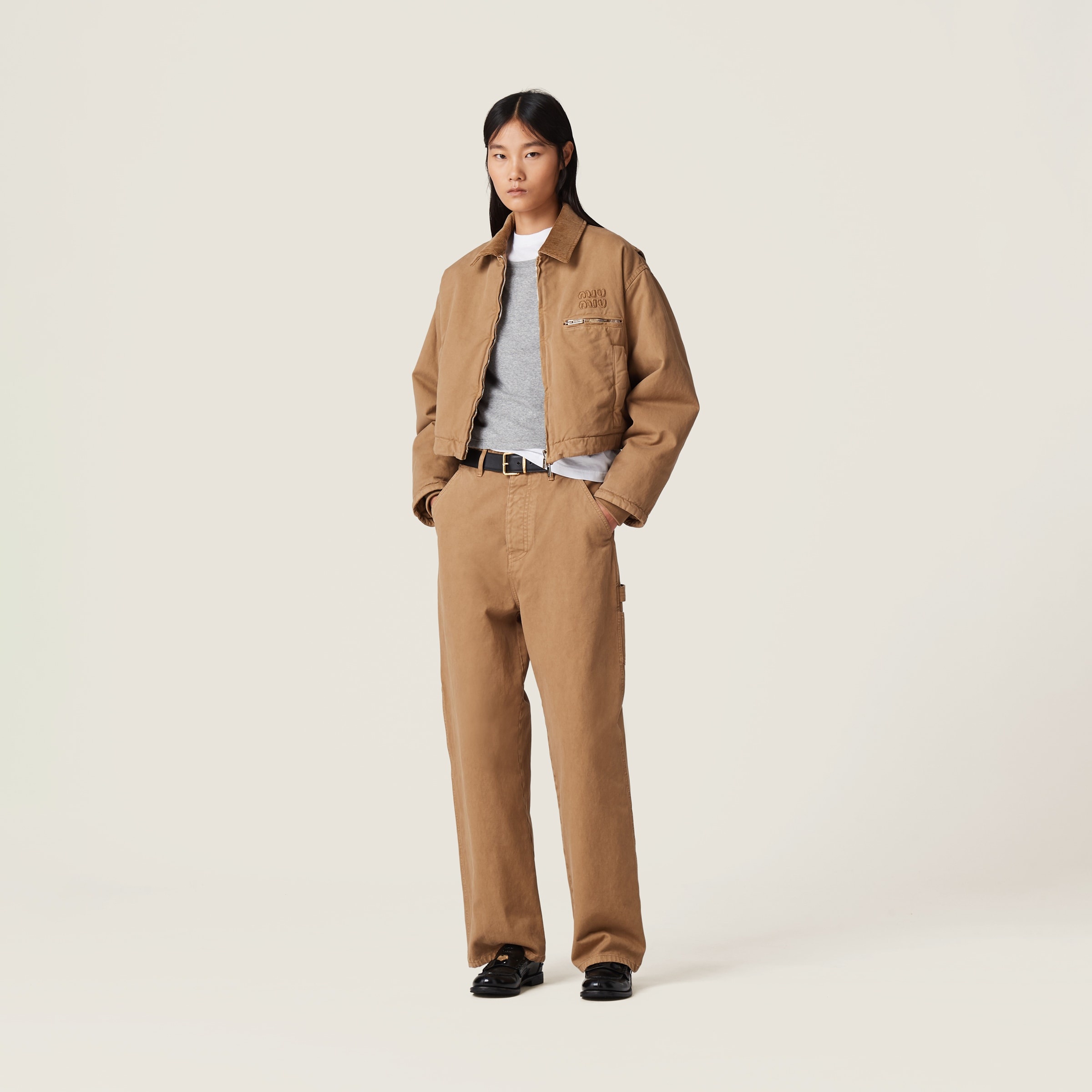 Garment-dyed gabardine blouson jacket - 2