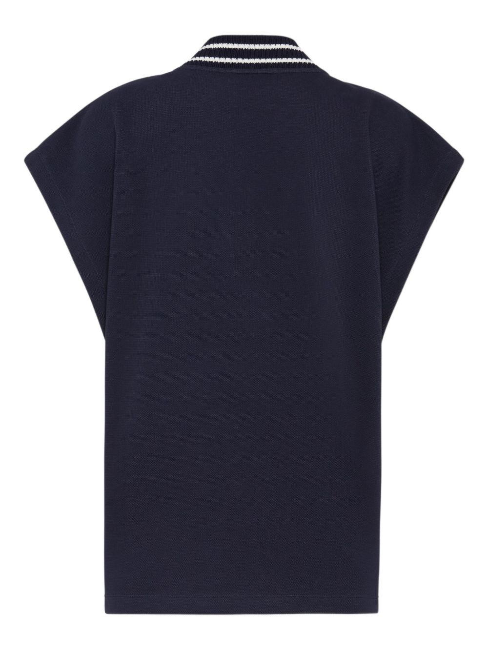 logo-embroidered vest - 2