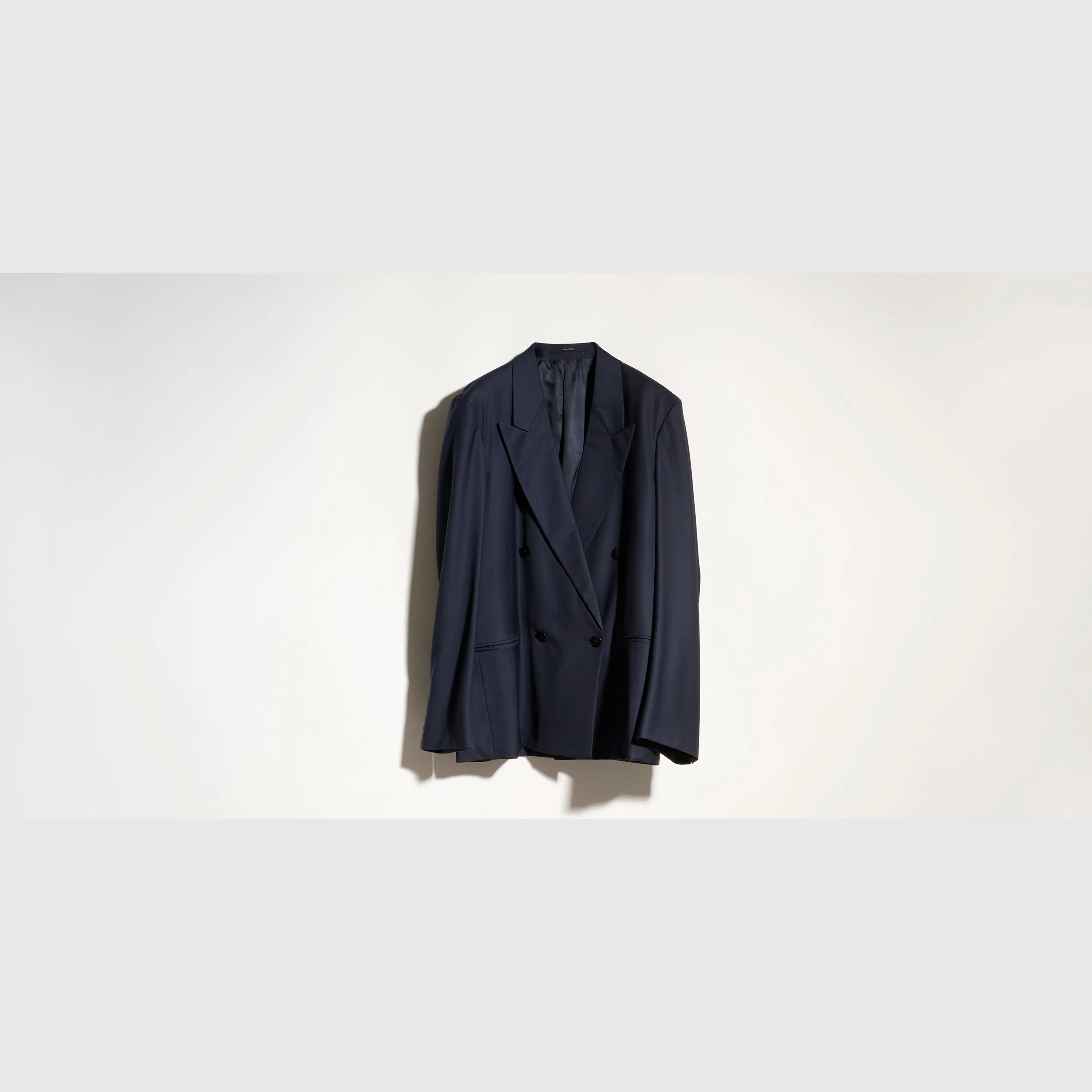 Light wool double-breasted jacket - 1
