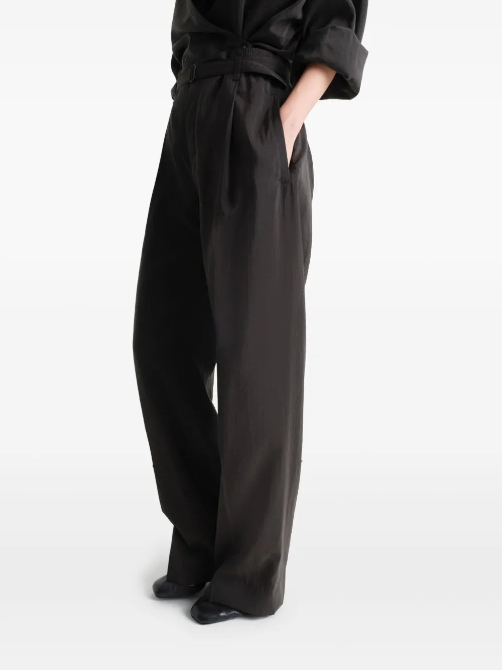 LEMAIRE - Women Belted Relaxed Pants - 2
