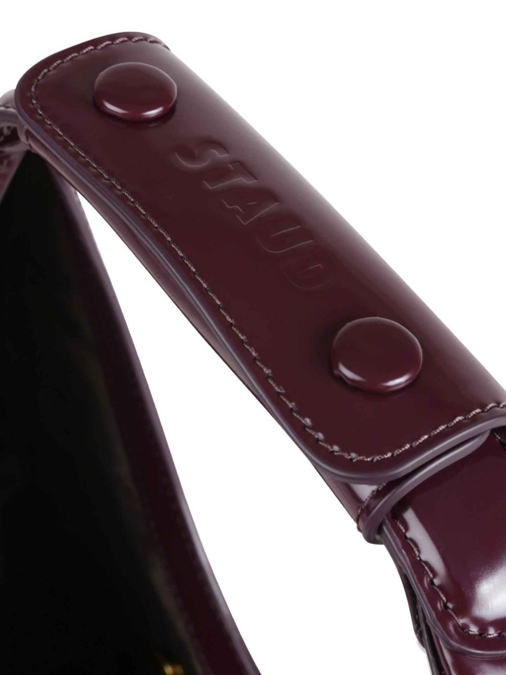 Moon crescent patent-leather tote bag - 4