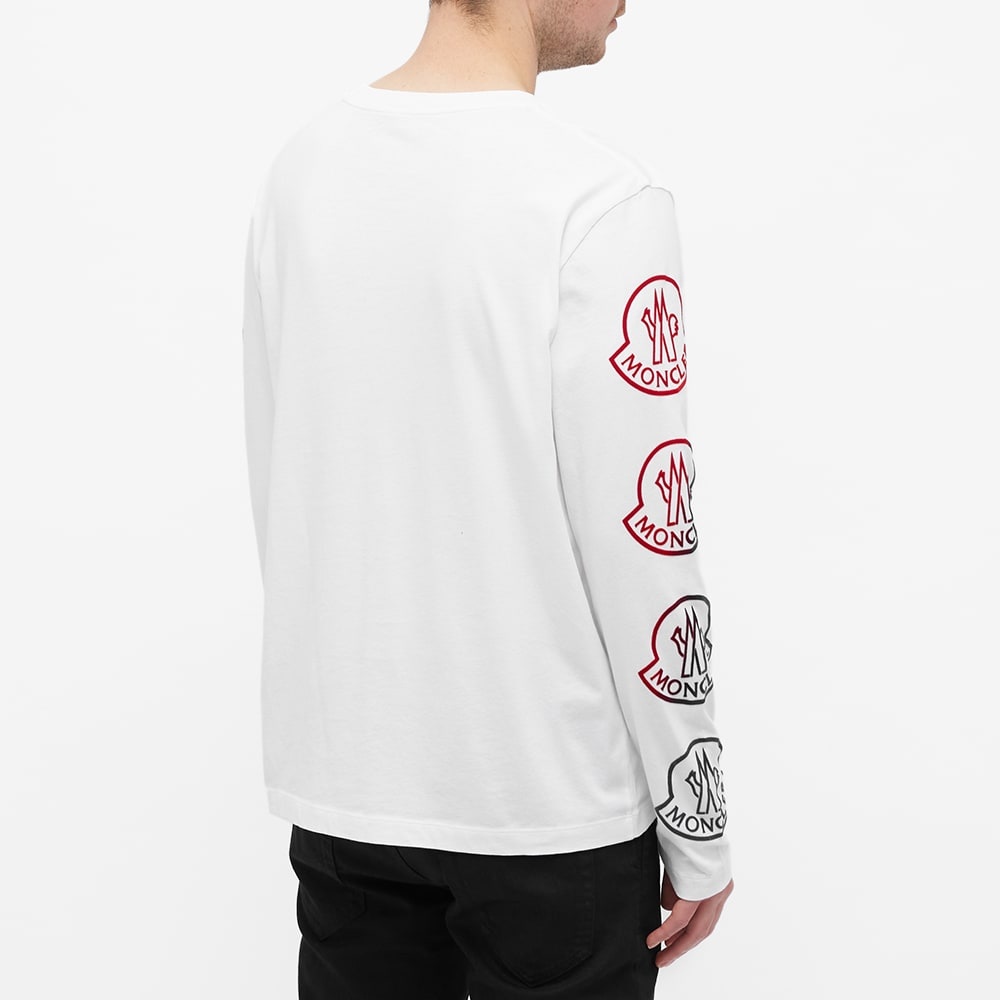 Moncler Long Sleeve Logo Sleeve Tee - 4