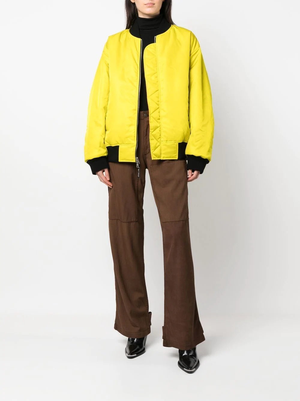 patchwork reversible bomber jacket - 6