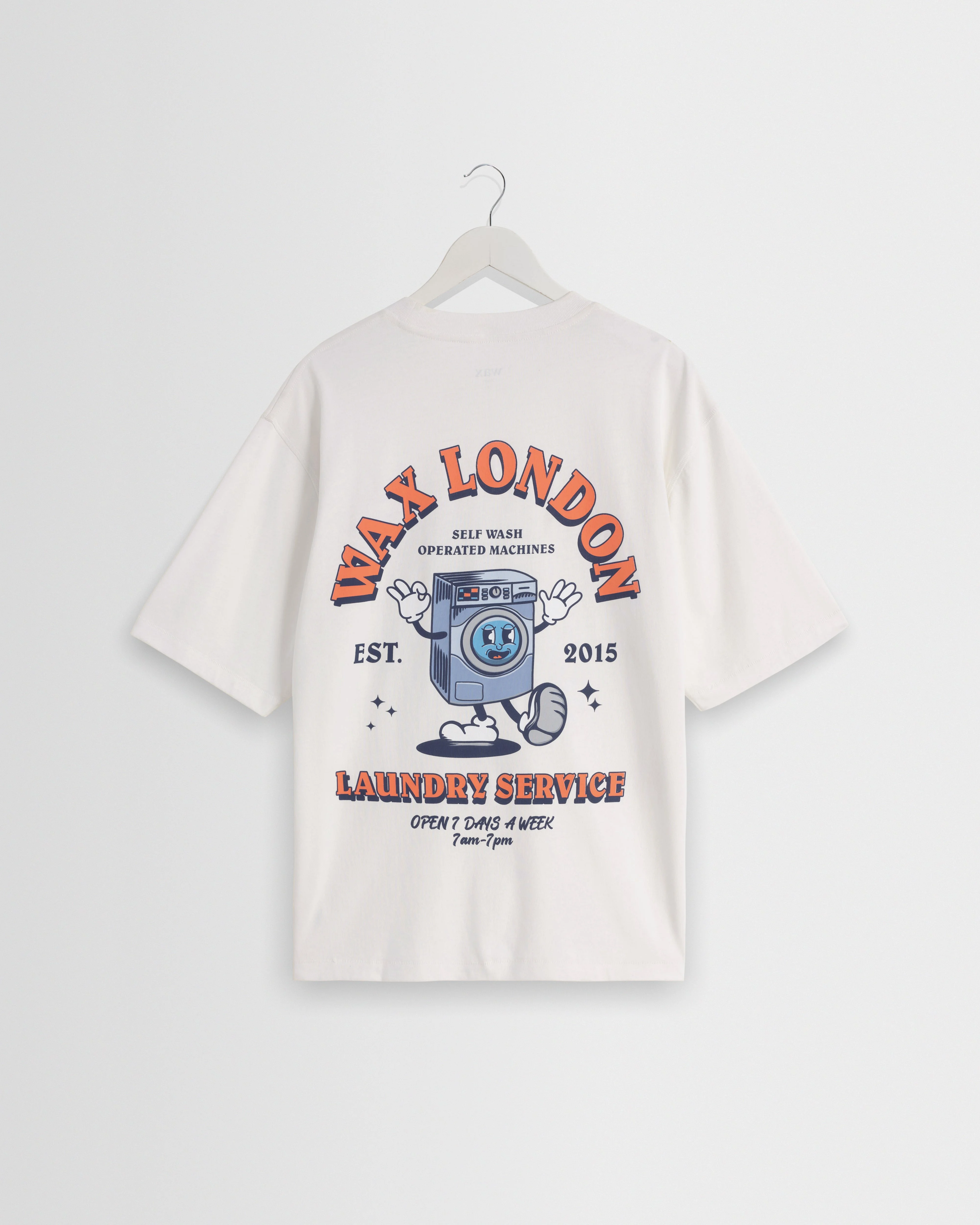 Milton - Off White Organic Cotton Laundry Graphic T-Shirt - 1