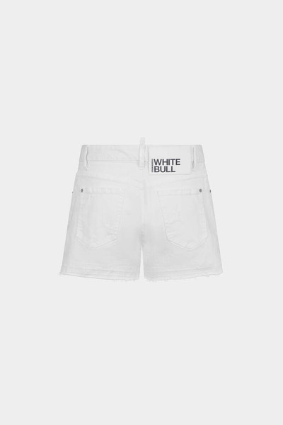 DSQUARED2 WHITE BULL SEXY 70'S SHORTS outlook