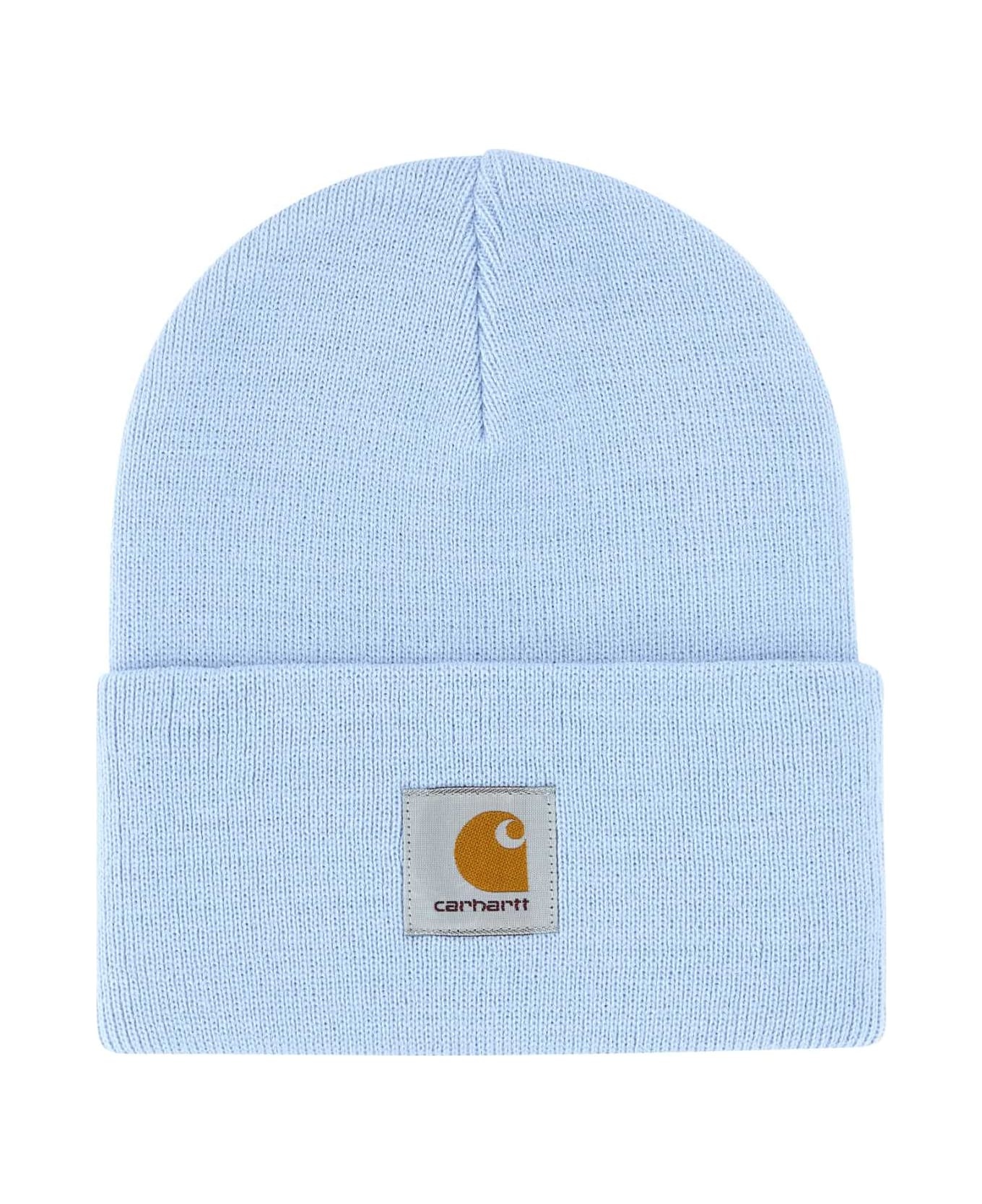 Light Blue Acrylic Watch Hat - 1