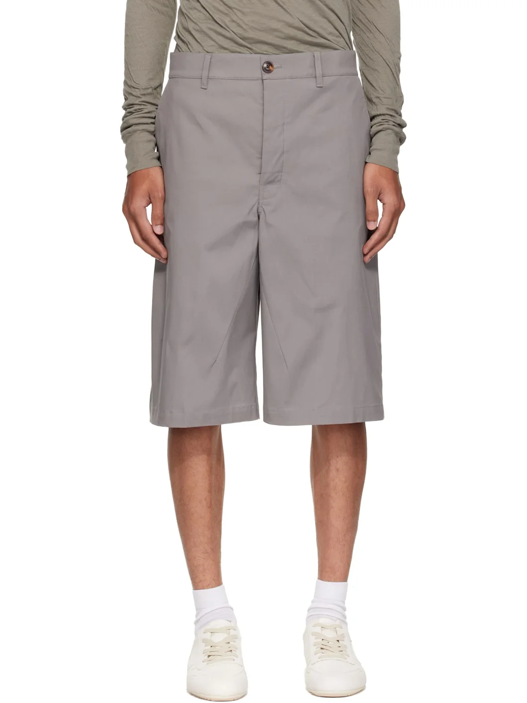 Gray Tower Work Shorts - 1
