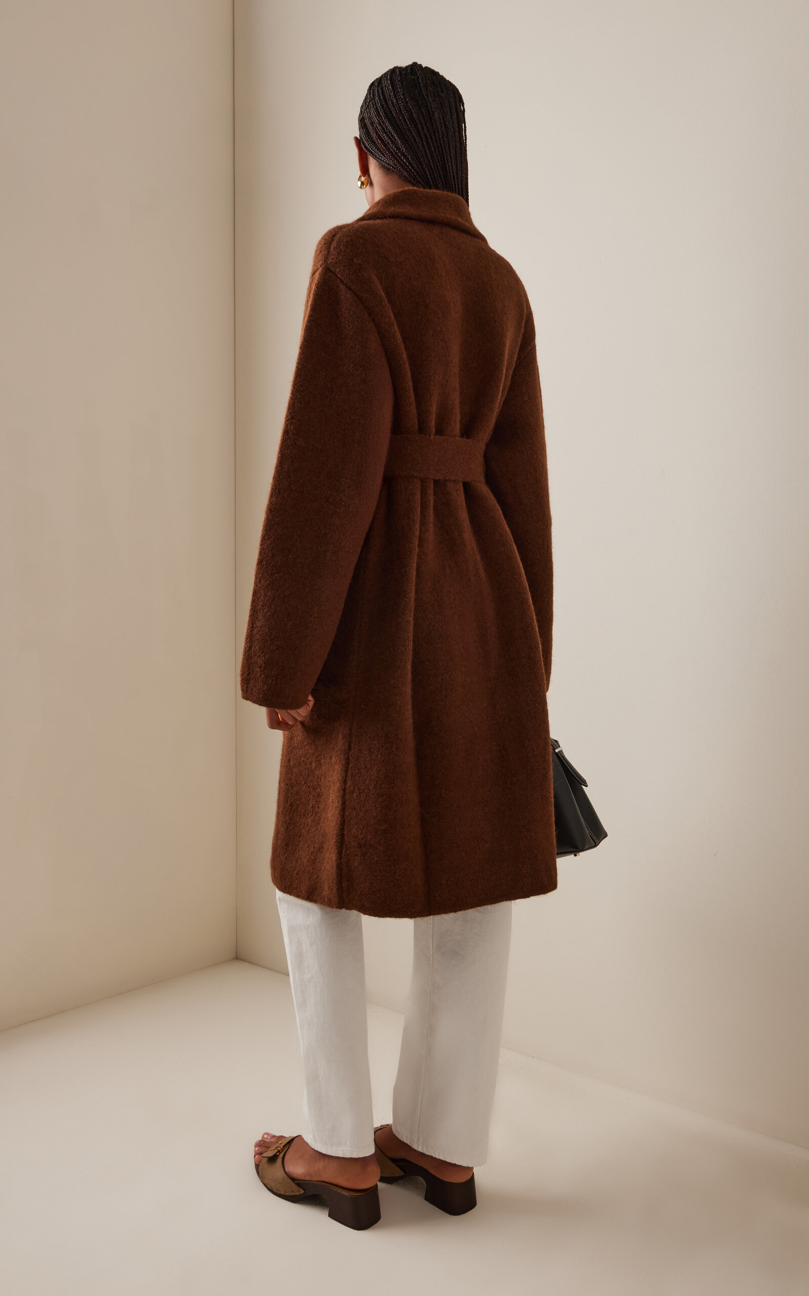 Jessica Alpaca-Blend Sweater Coat brown - 4