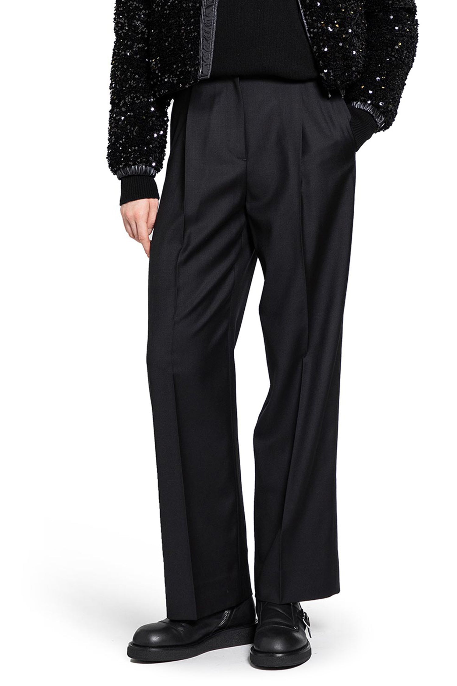 Wool Gabardine Tailored Pants - 6