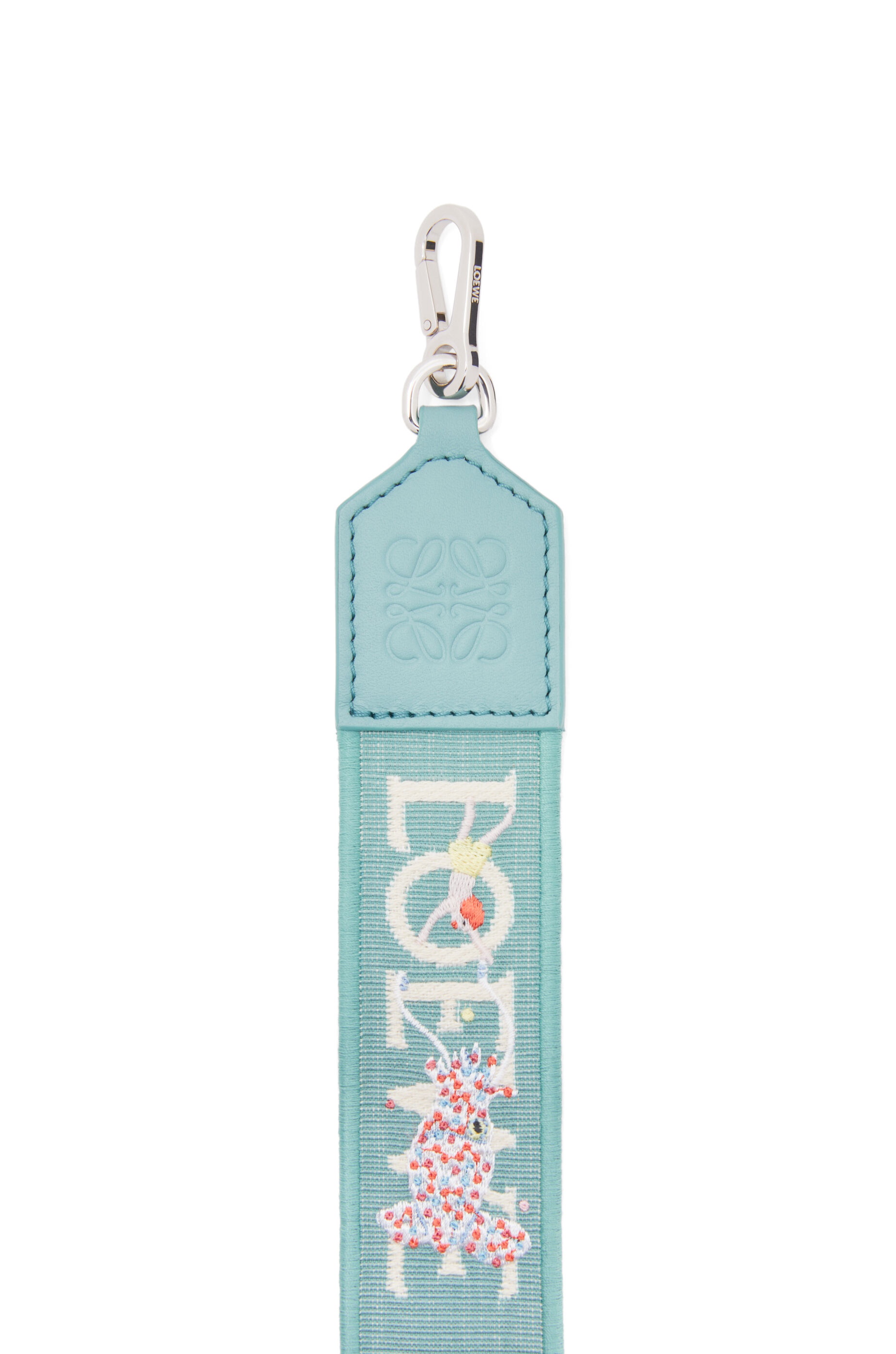 Squid Anagram strap in jacquard and calfskin - 2