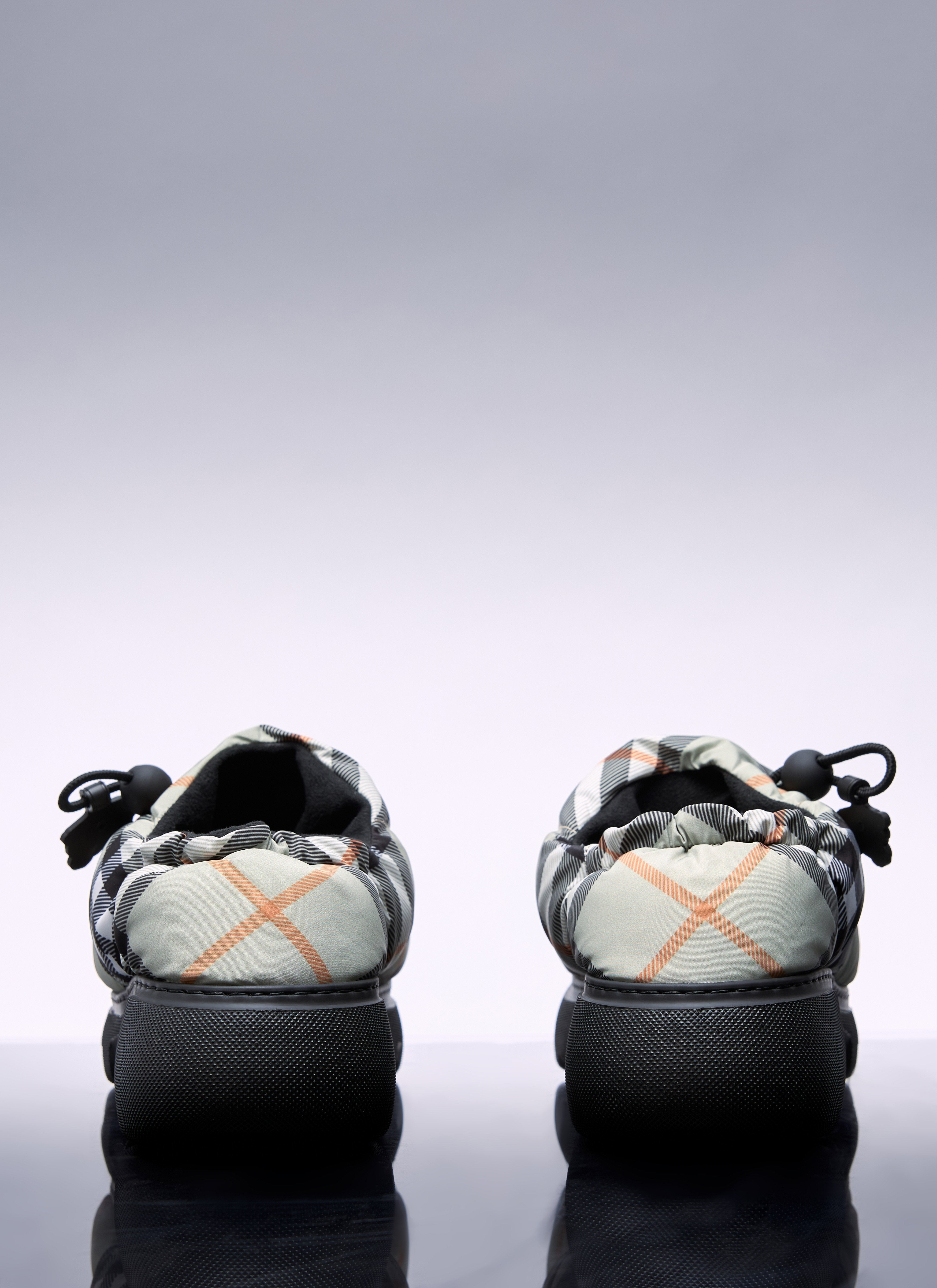 Burberry Women Check Nylon-Blend Pillow Mule - 5