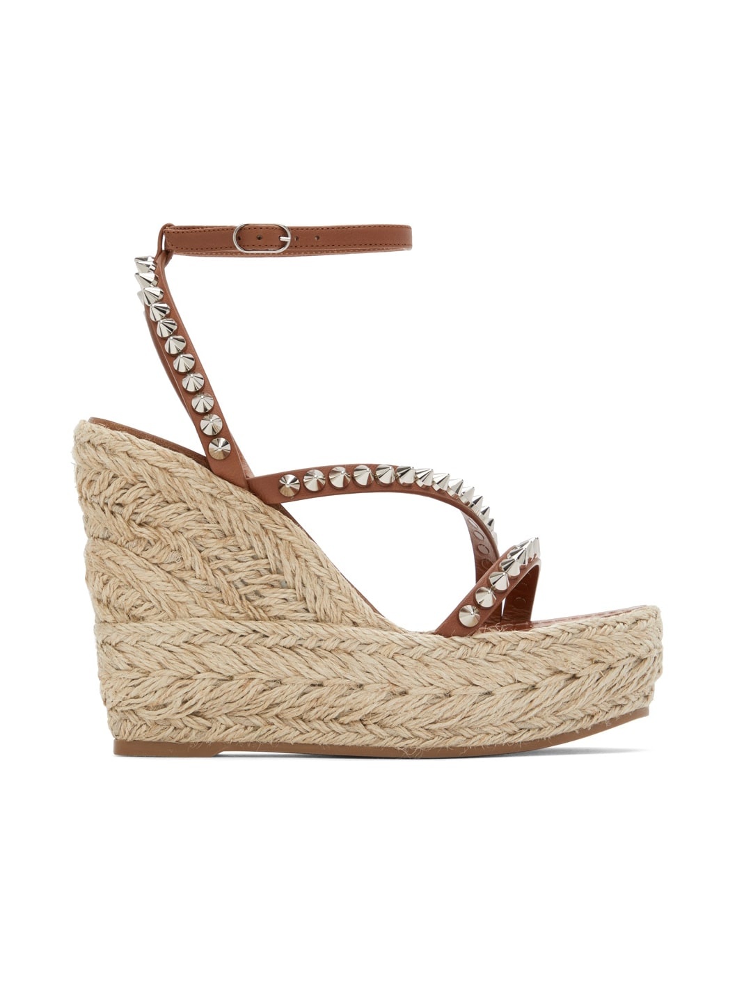 Brown Mafaldina Zeppa 120 Heeled Sandals - 1