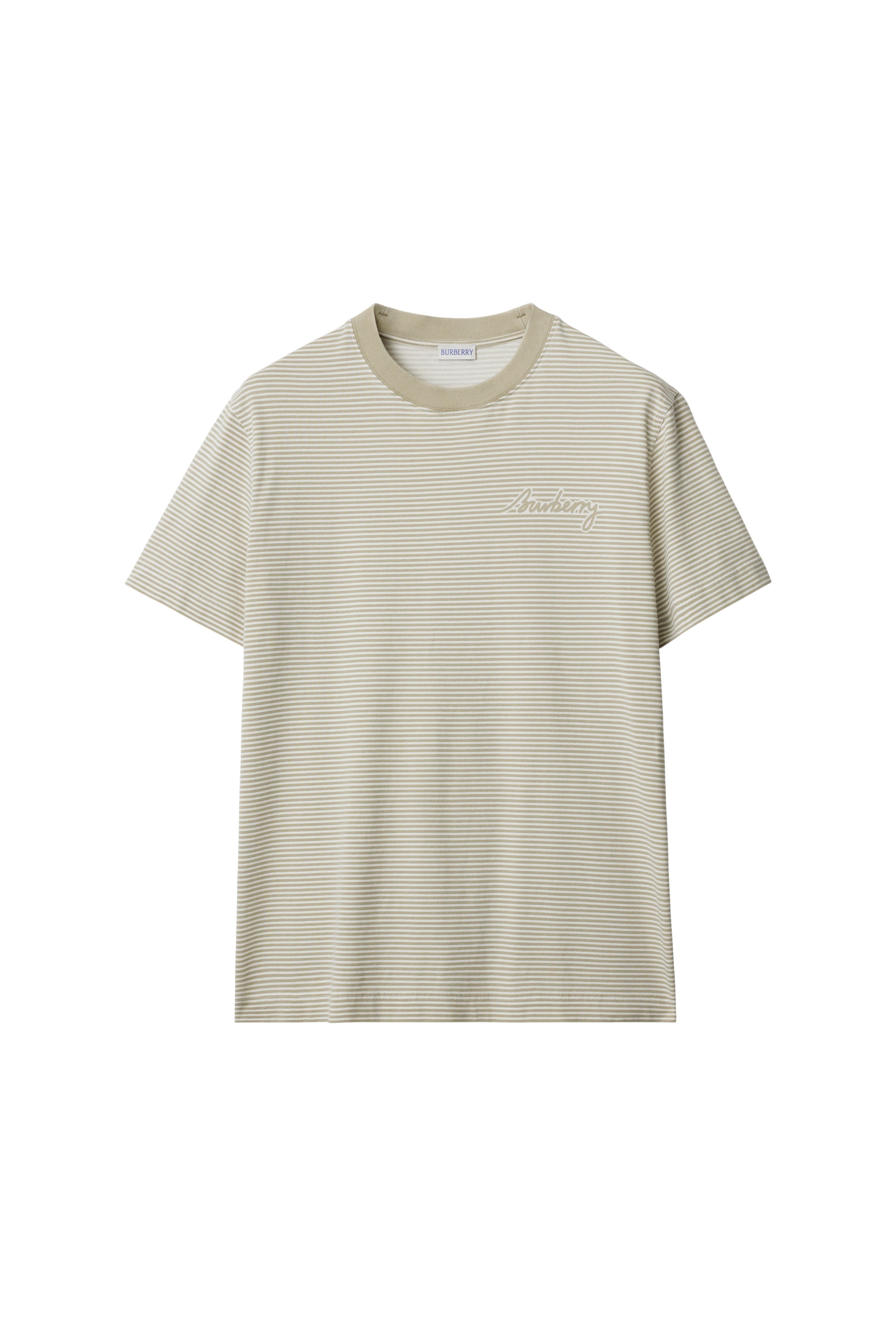 burberry Striped Cotton T-shirt in Skylark at Nordstrom - 2