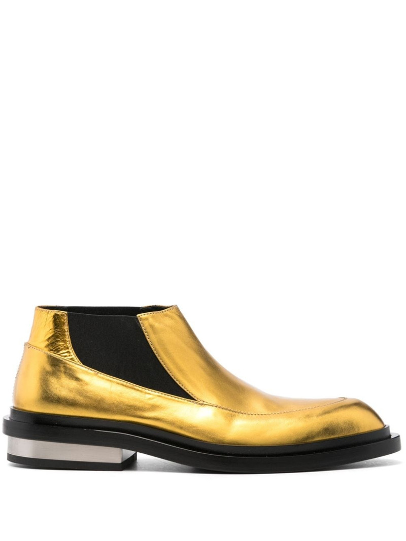 lamé ankle boots 1