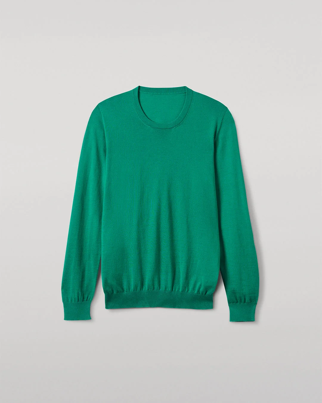 Fin Bright Green Superfine Cashmere Jumper - 1