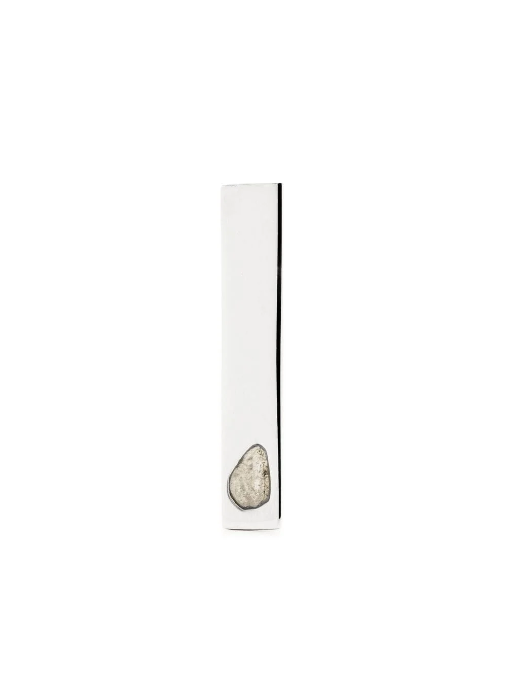 diamond-detail plate earring - 1
