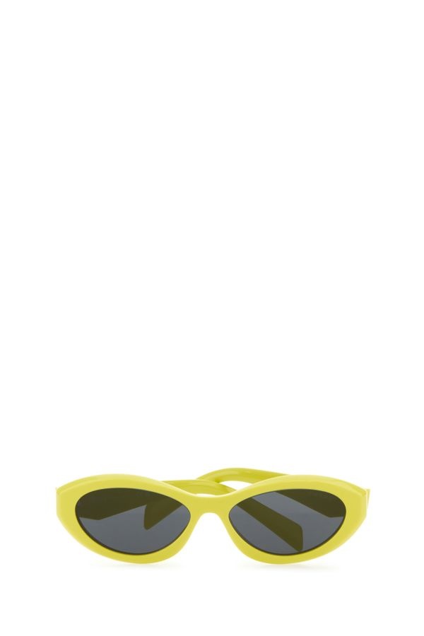 Prada Woman Yellow Acetate Sunglasses - 2